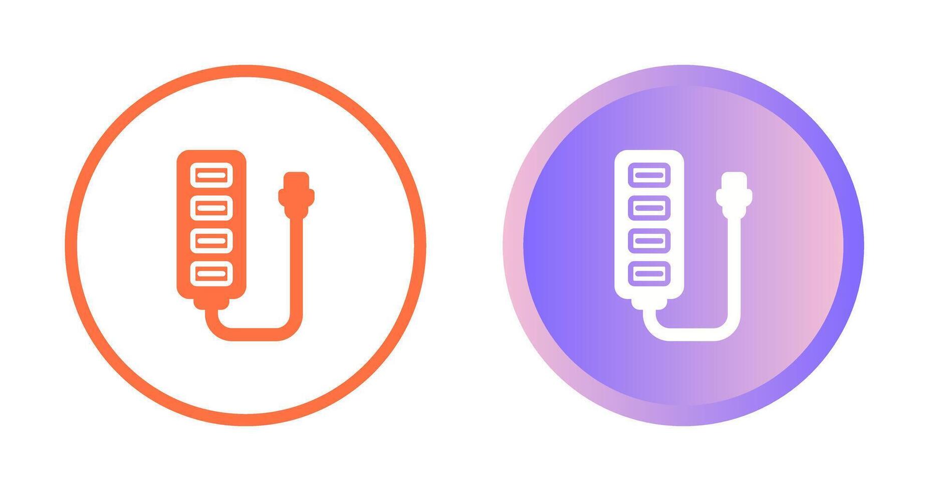 USB Hub Vector Icon