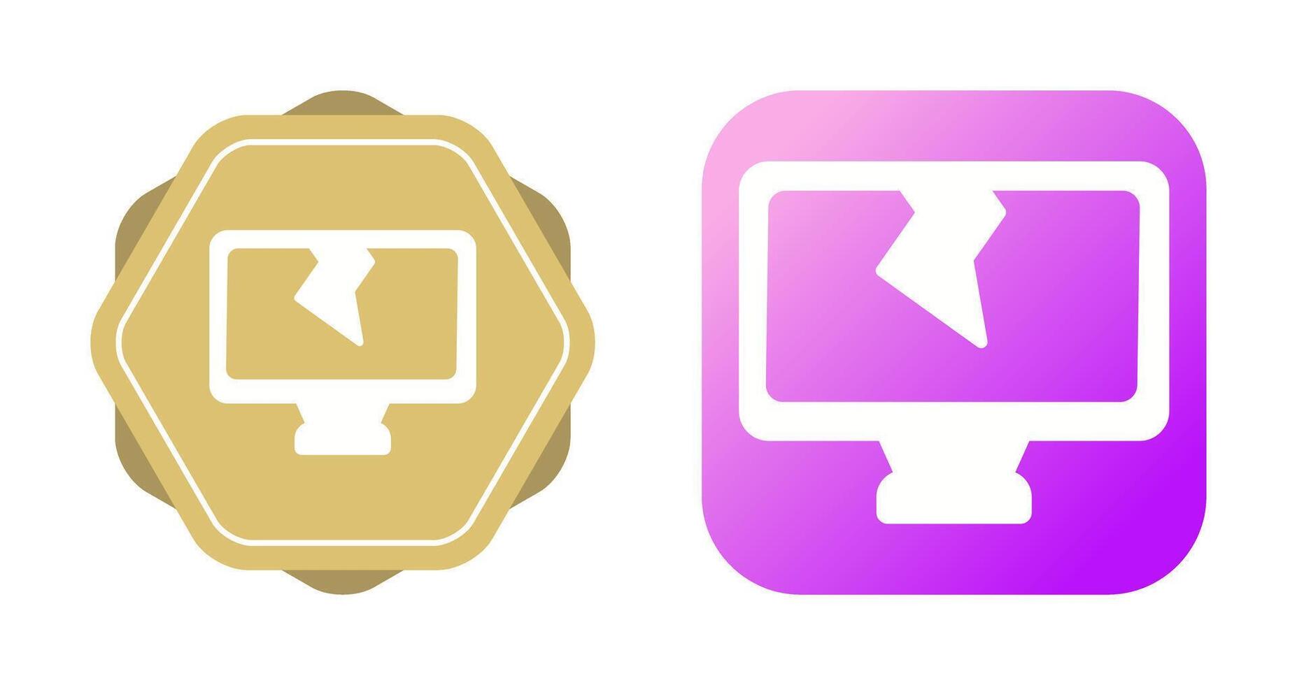 Cracked Vector Icon
