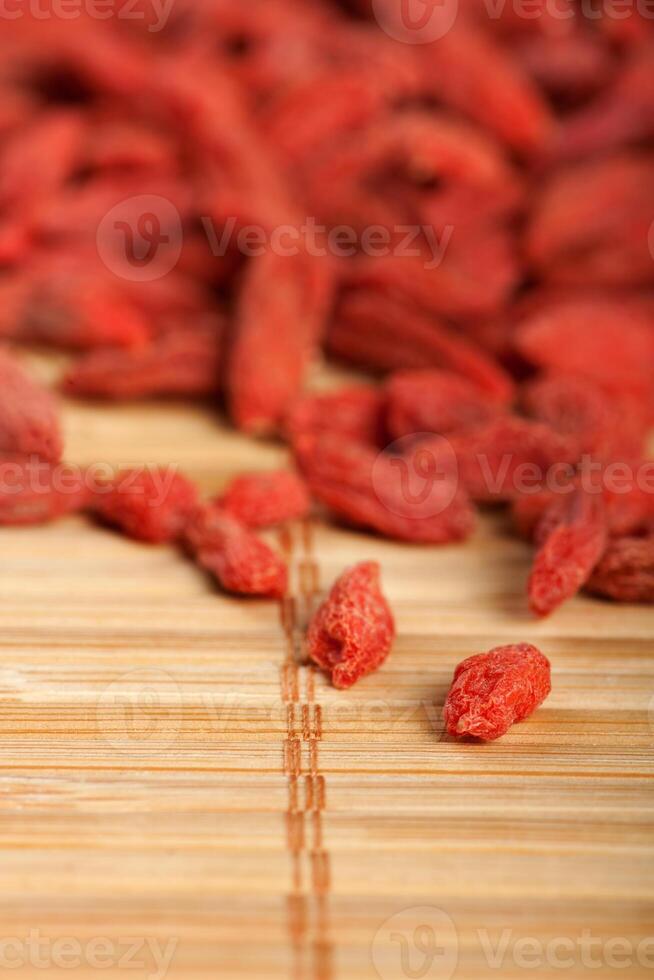 Goji berries close up photo