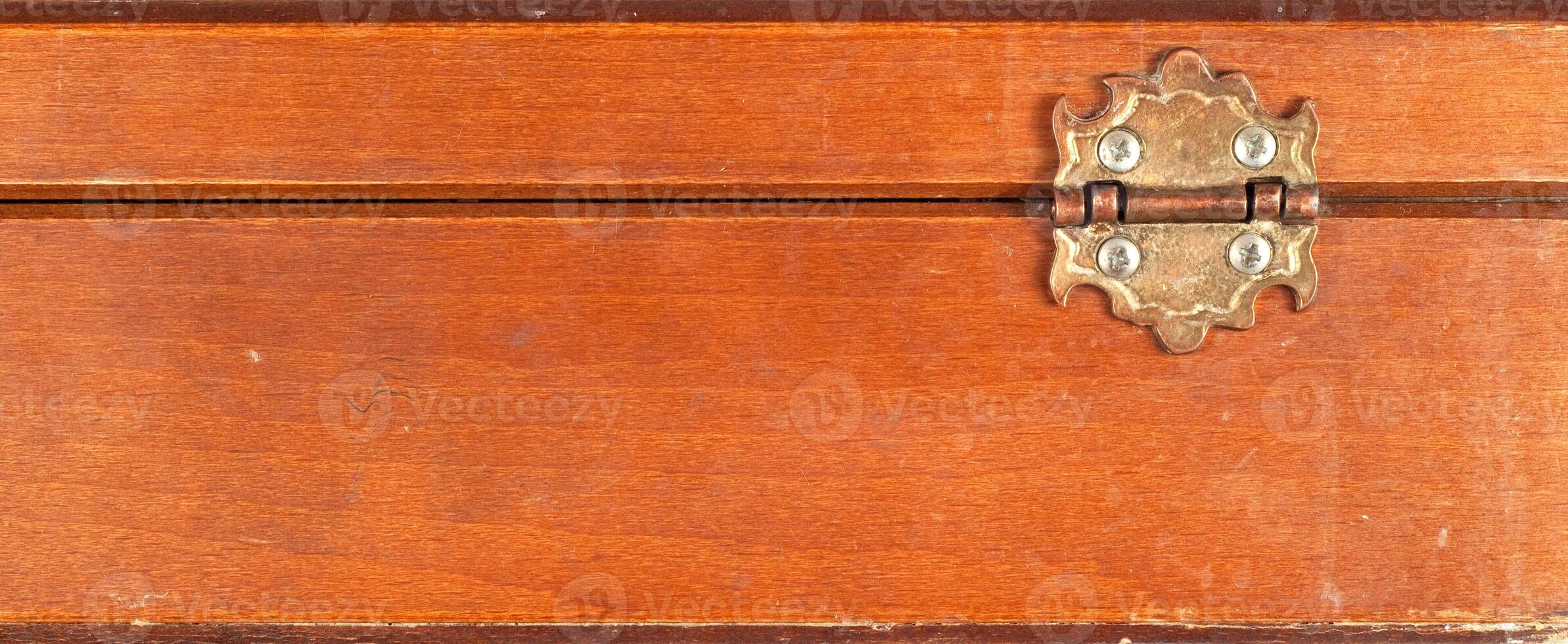 Wooden box hinge photo