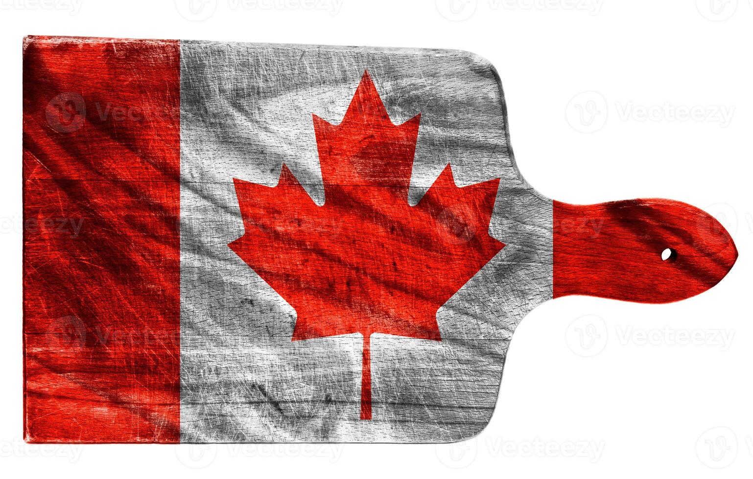 Canadian flag  on white photo