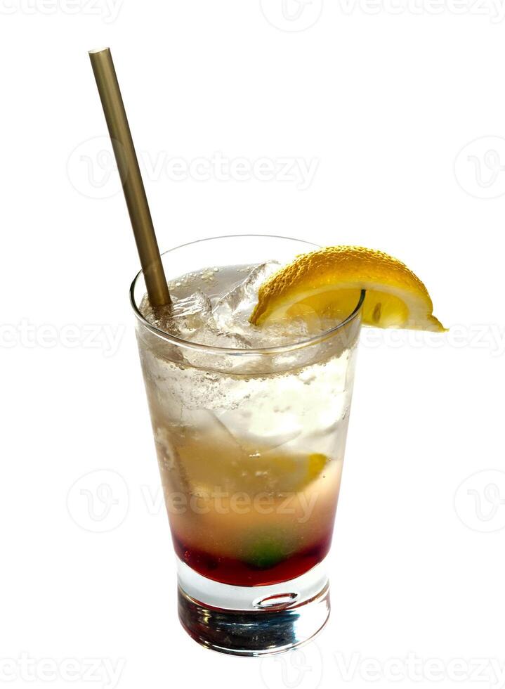Alcoholic cocktail  on white photo