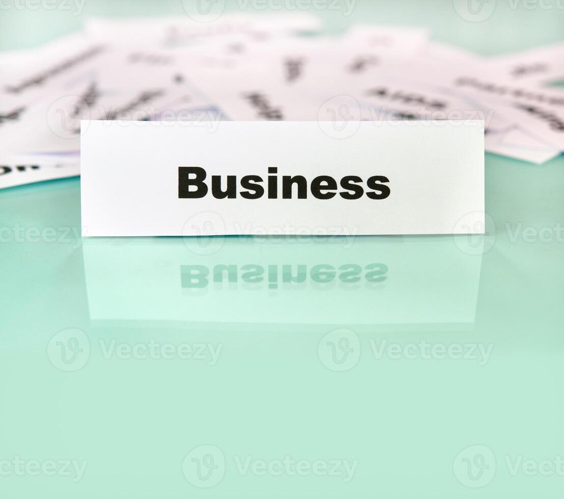 Business word sign photo