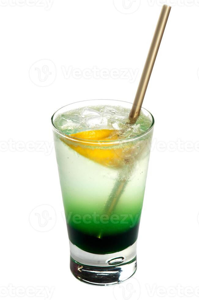 Alcoholic cocktail  on white photo