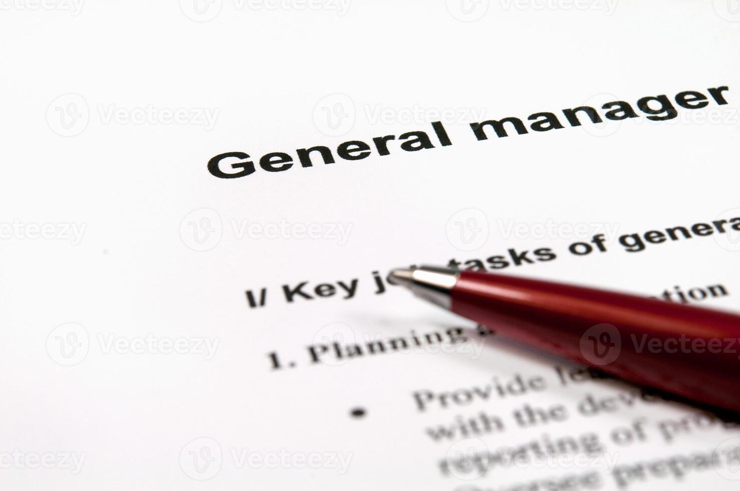 General manager job description photo