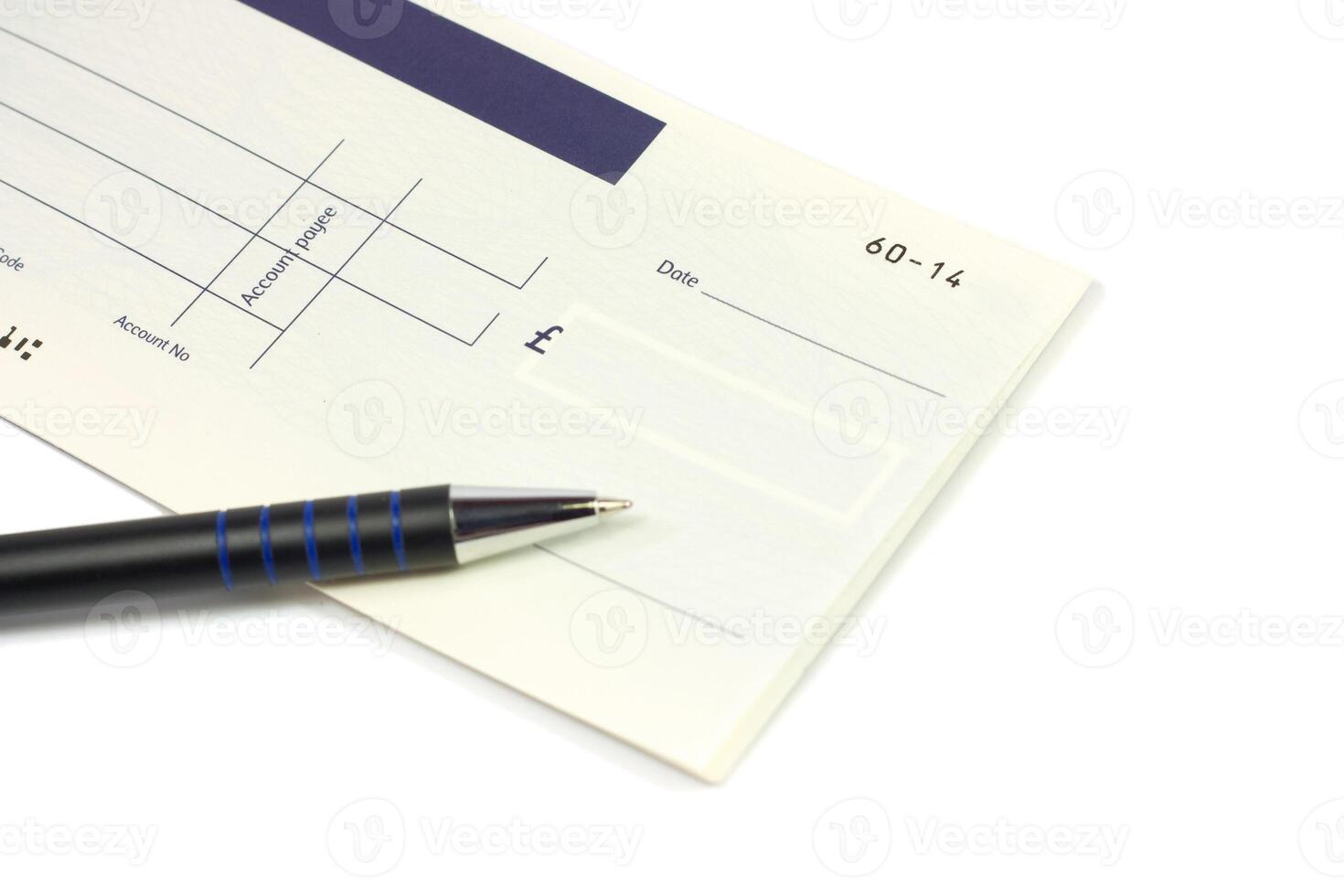 A Checkbook and pen photo