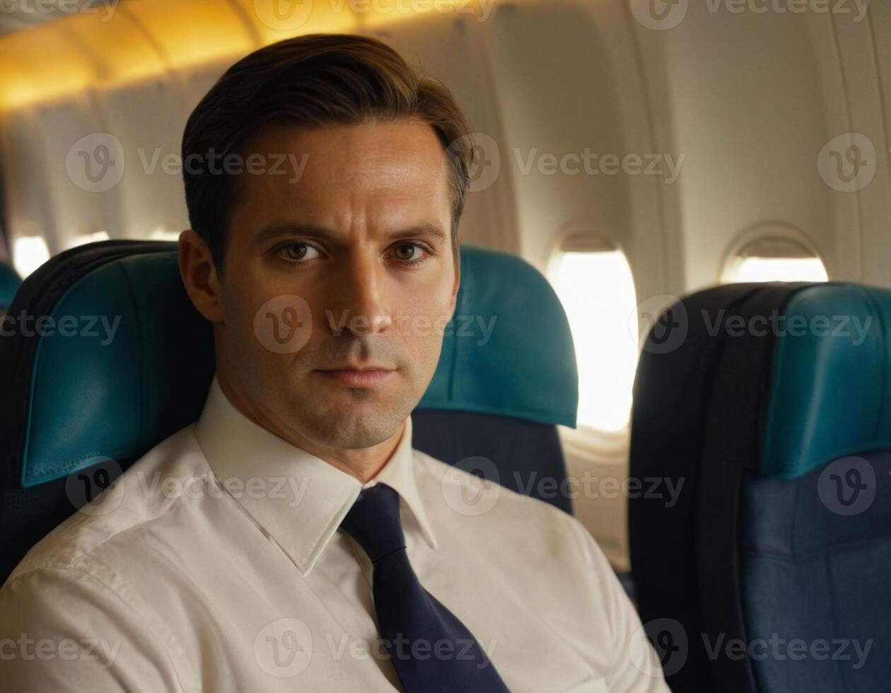 AI generated Portrait of a business man photo