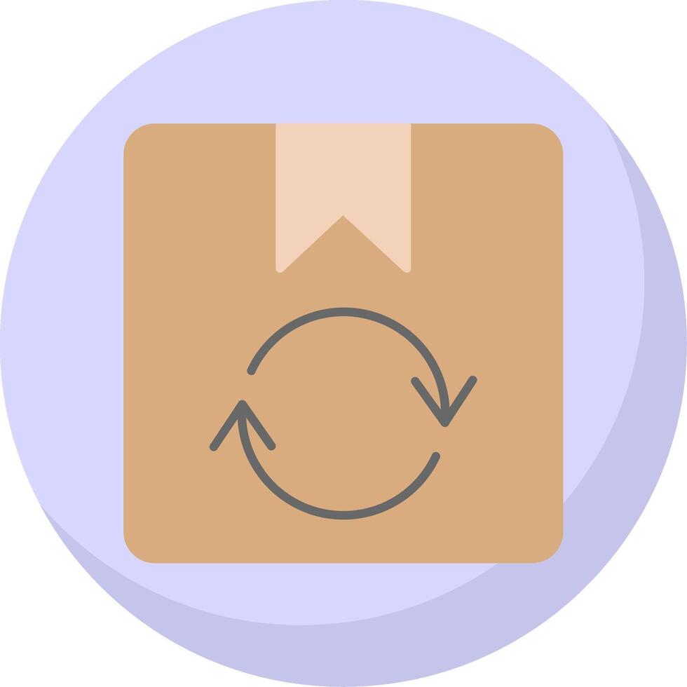 Product Return Flat Bubble Icon vector