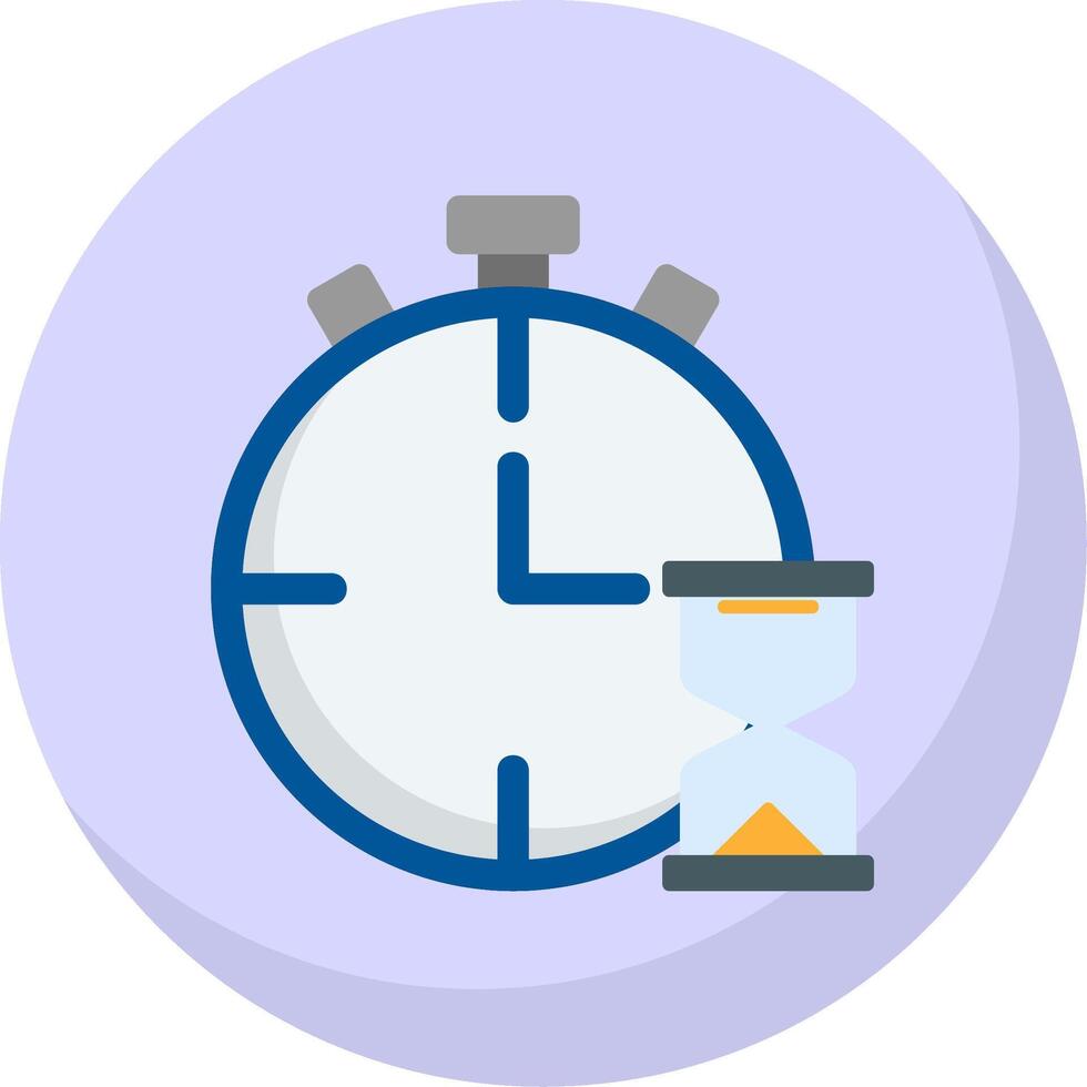 Deadline Flat Bubble Icon vector