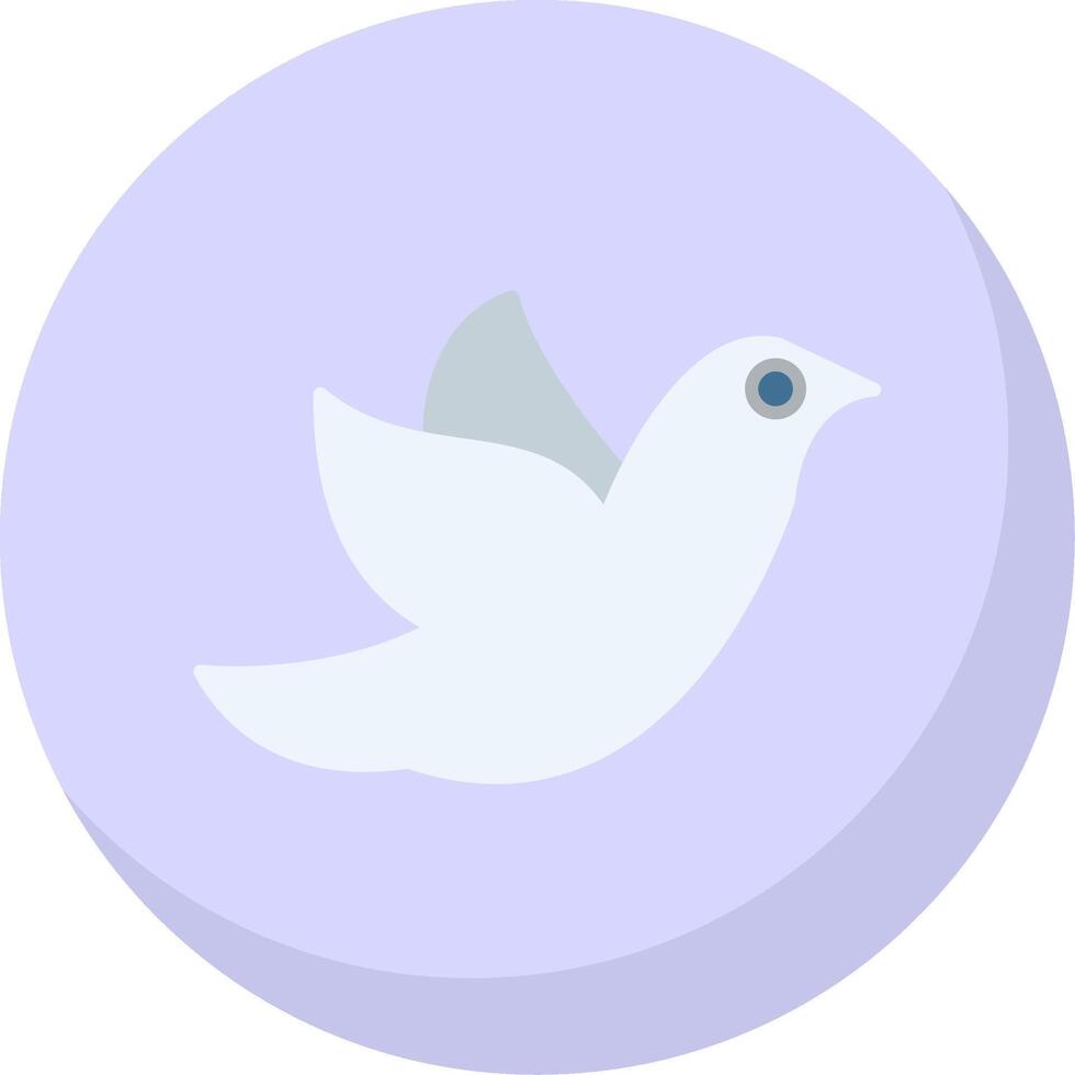 Dove Flat Bubble Icon vector