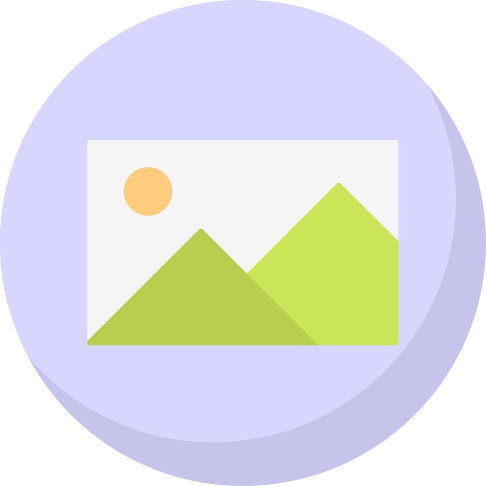 Photo Album Flat Bubble Icon vector