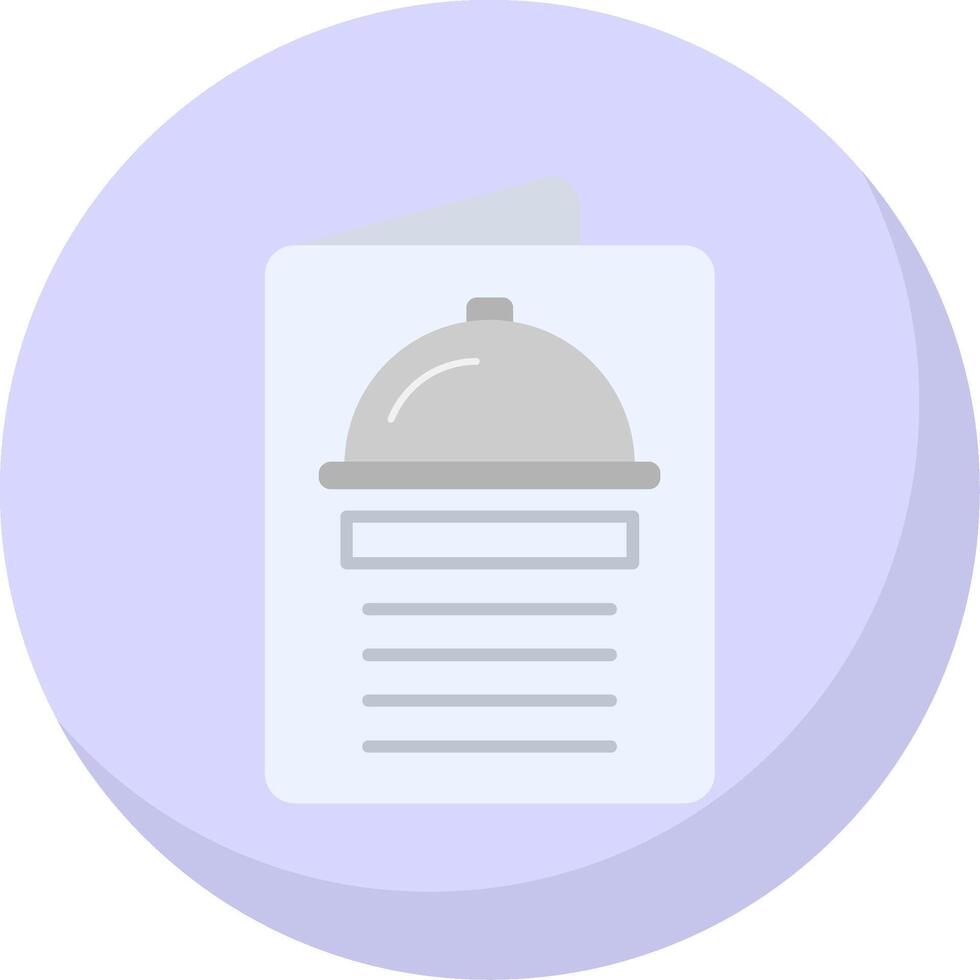 Menu Flat Bubble Icon vector