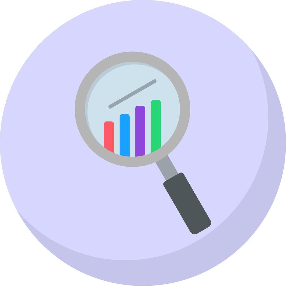 Research Flat Bubble Icon vector