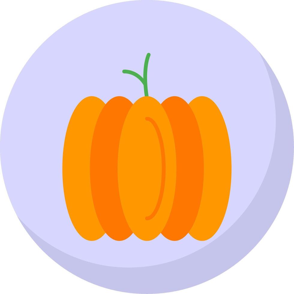 calabaza plano burbuja icono vector