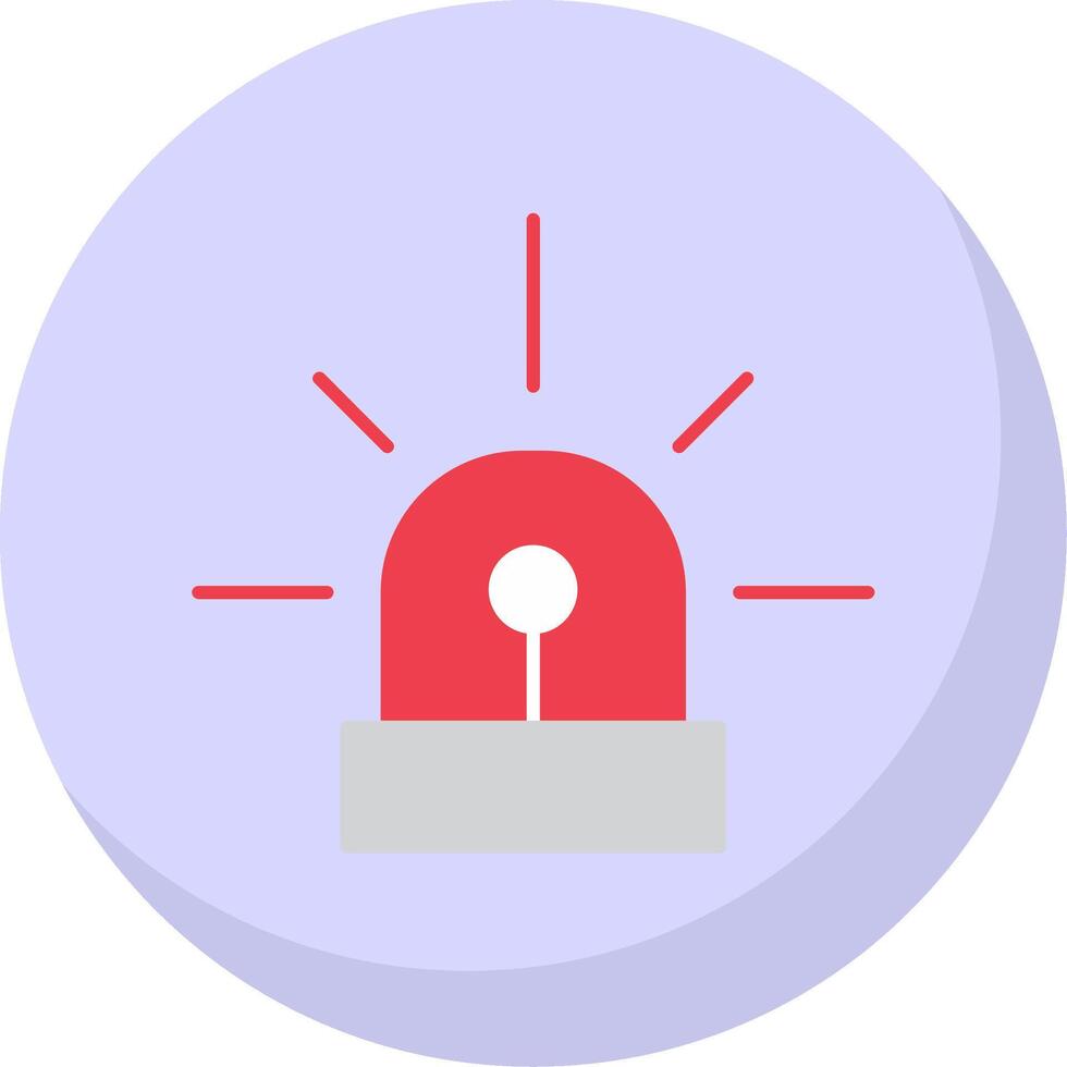 Siren Flat Bubble Icon vector