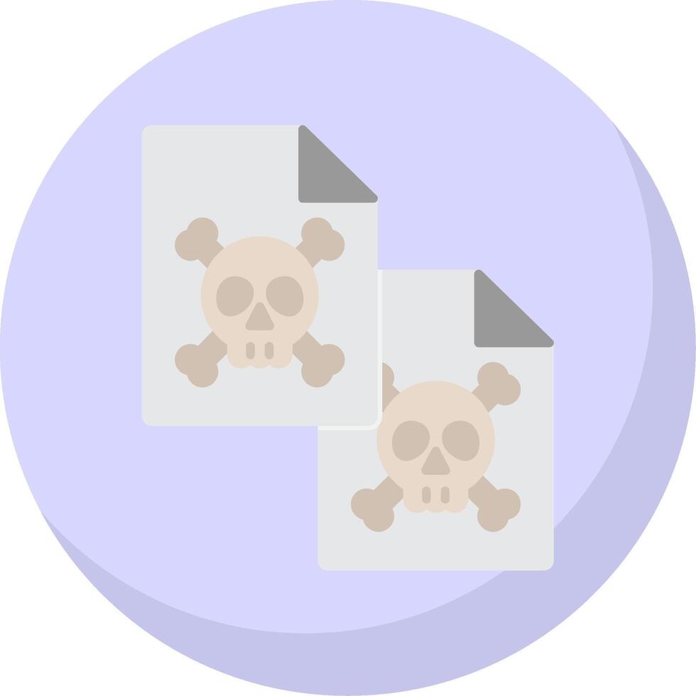 Duplicate Flat Bubble Icon vector