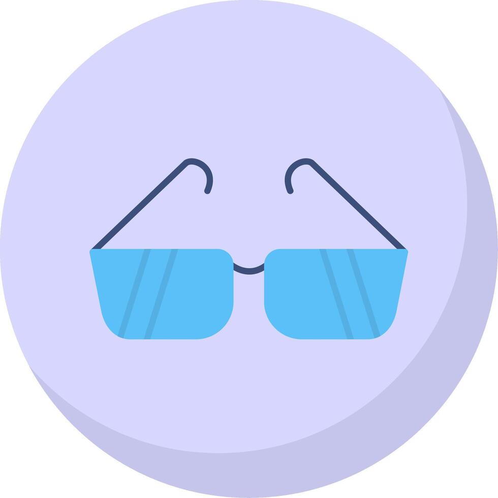 Gafas de sol plano burbuja icono vector