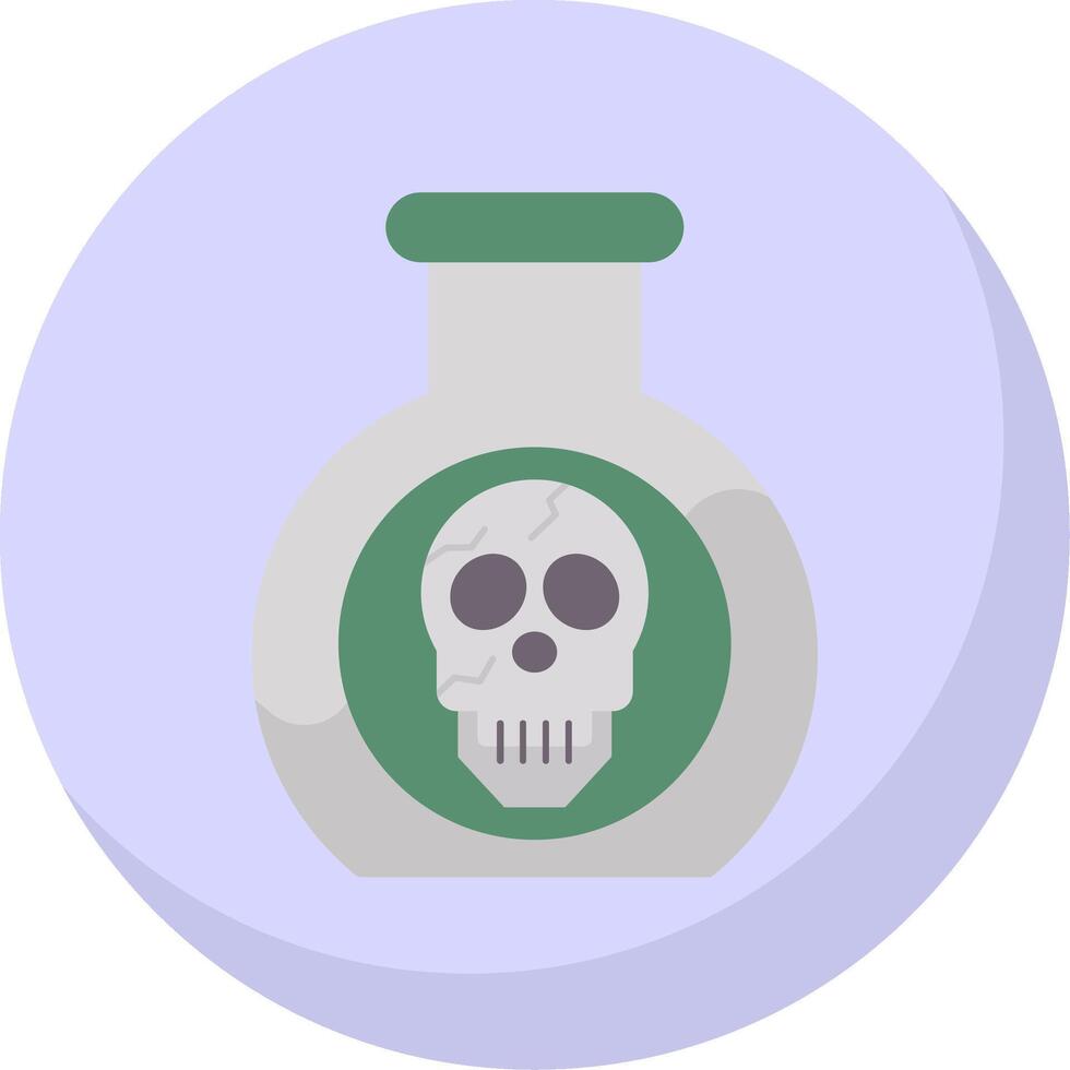 Poison Flat Bubble Icon vector