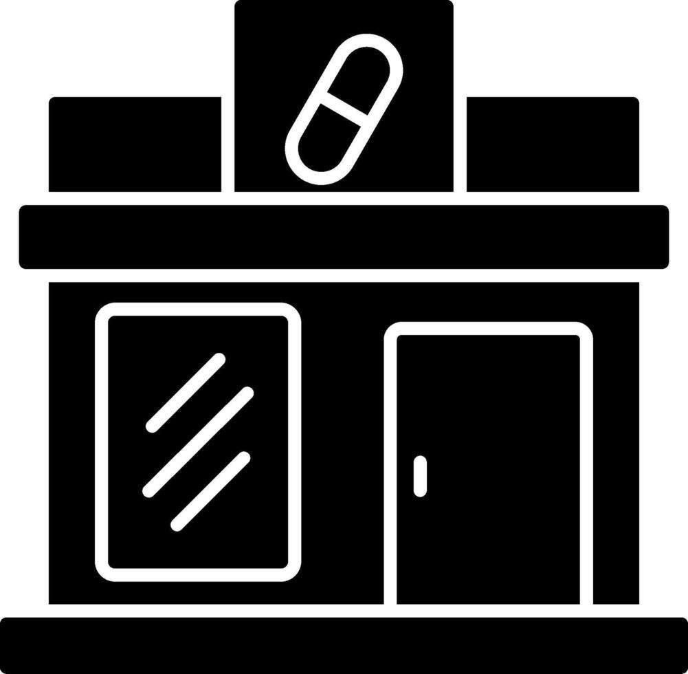 farmacia plano burbuja icono vector