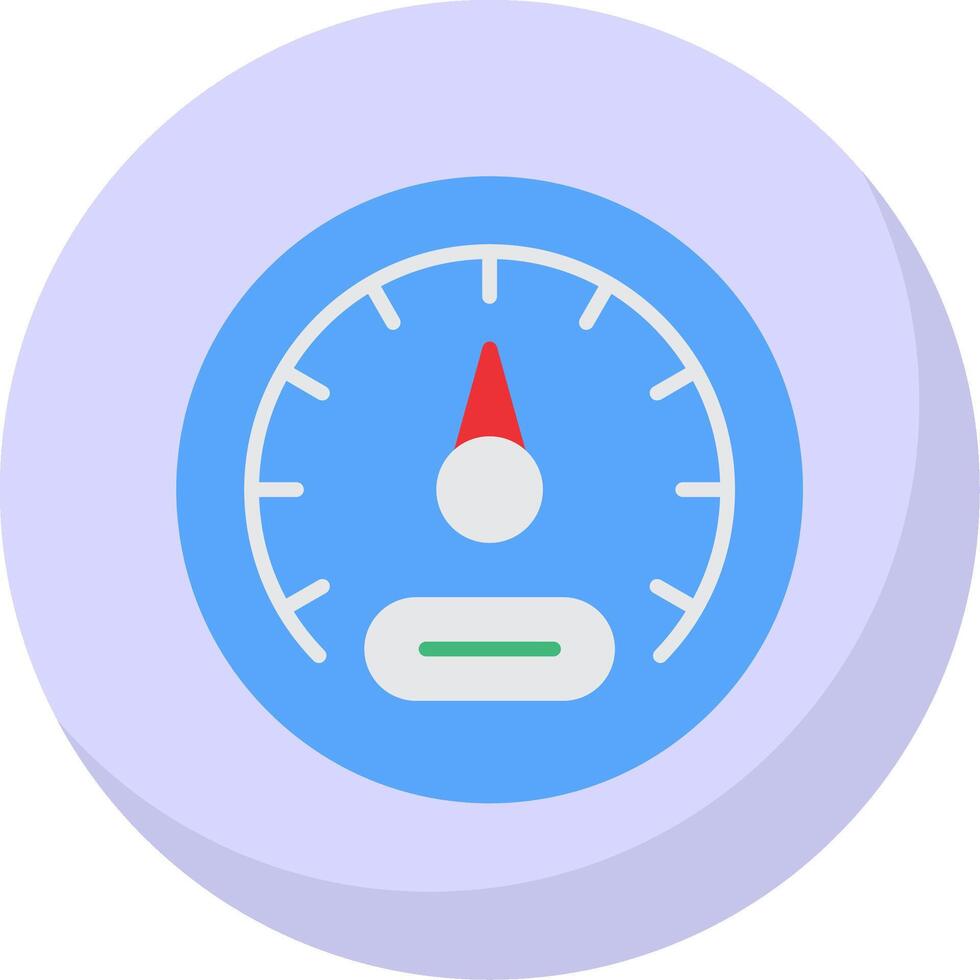 Meter Flat Bubble Icon vector