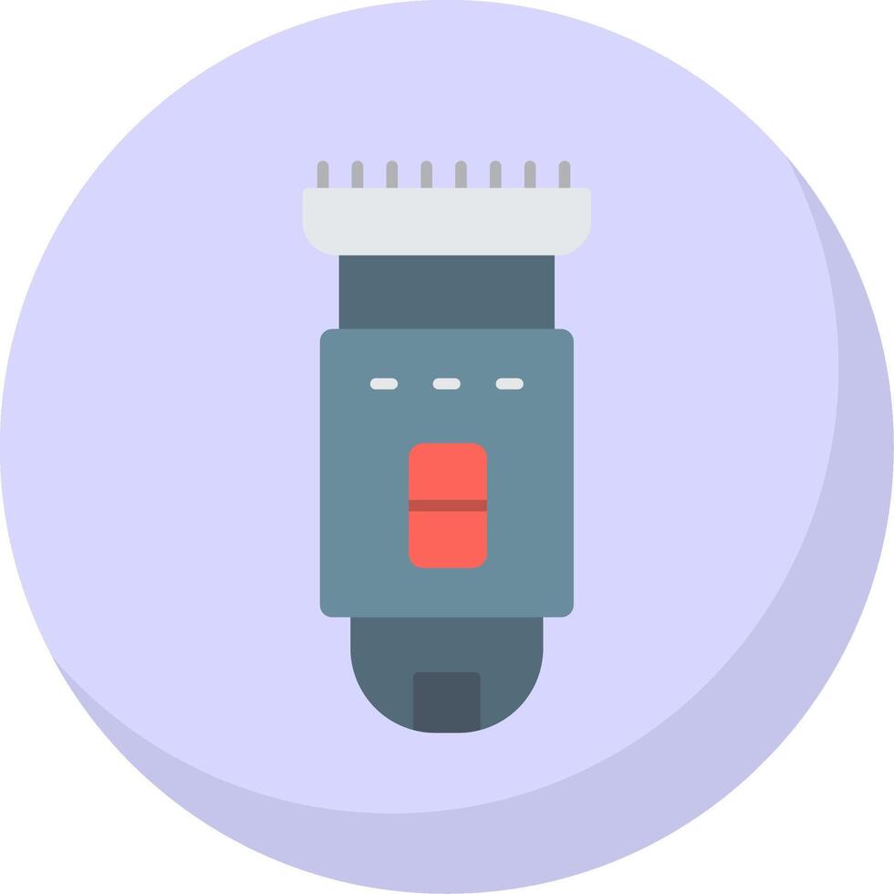 Shaving Machine Flat Bubble Icon vector