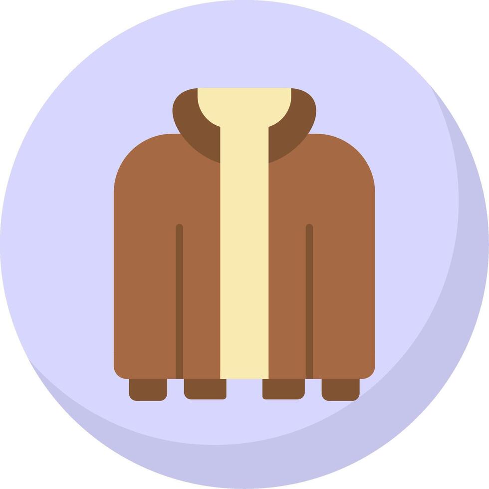 Jacket Flat Bubble Icon vector