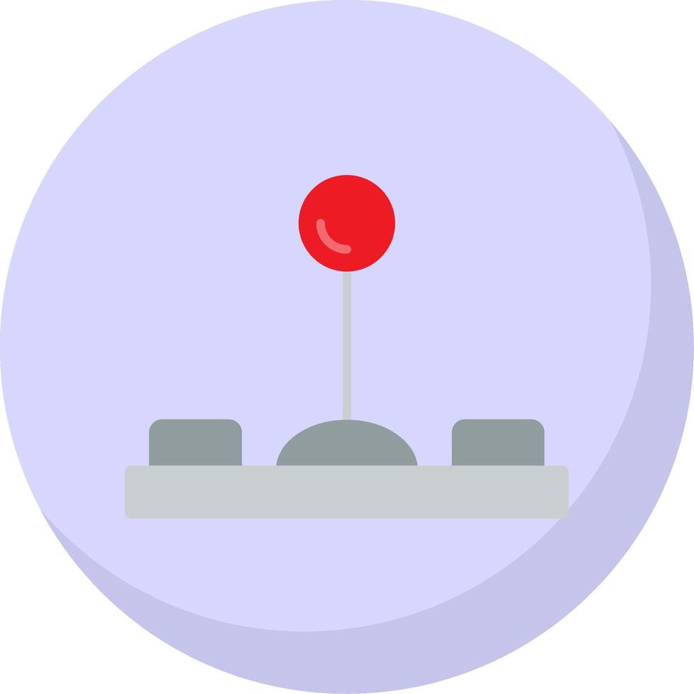 Joystick Flat Bubble Icon vector