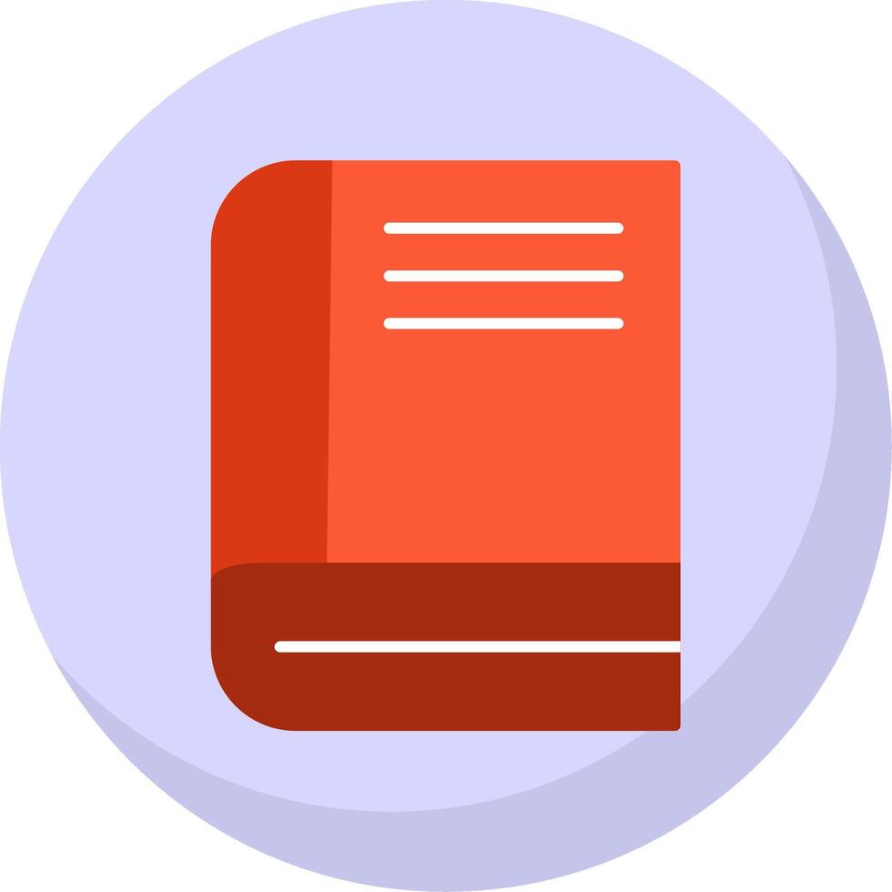 Book Flat Bubble Icon vector