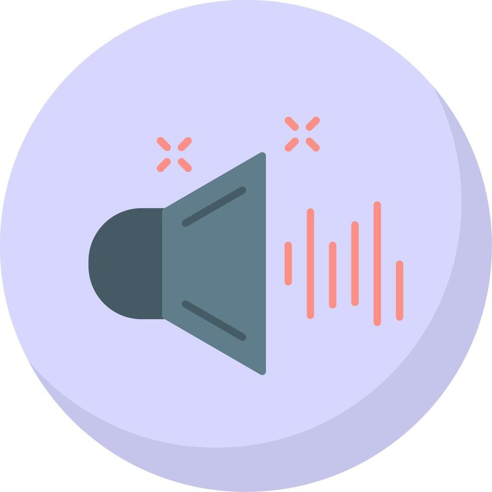 Sound Flat Bubble Icon vector