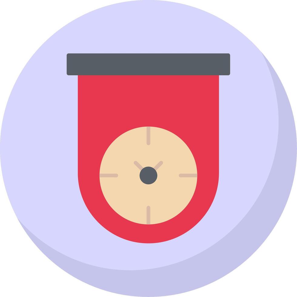 Kitchen Timer Flat Bubble Icon vector