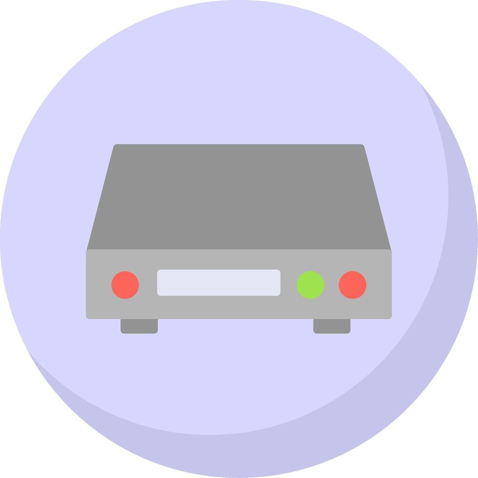 Dvd Player Flat Bubble Icon vector