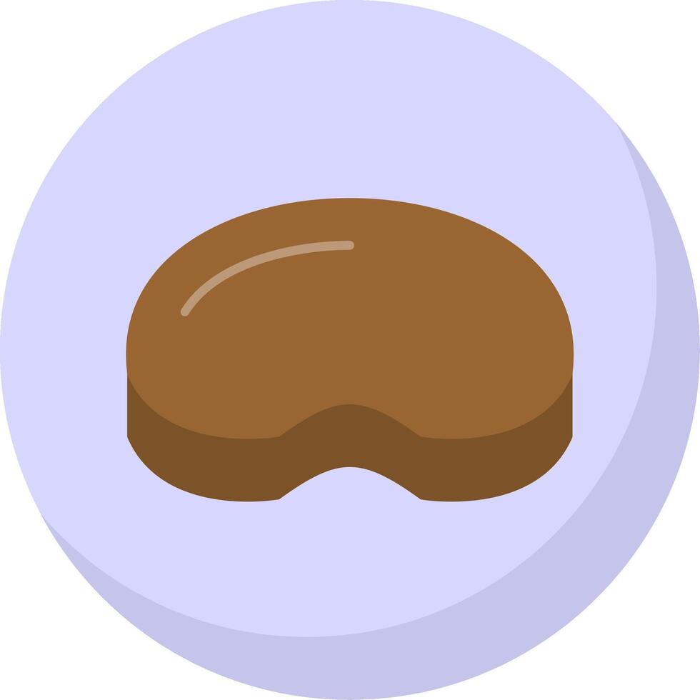 Steak Flat Bubble Icon vector