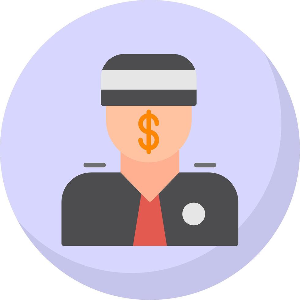 Bribe Flat Bubble Icon vector