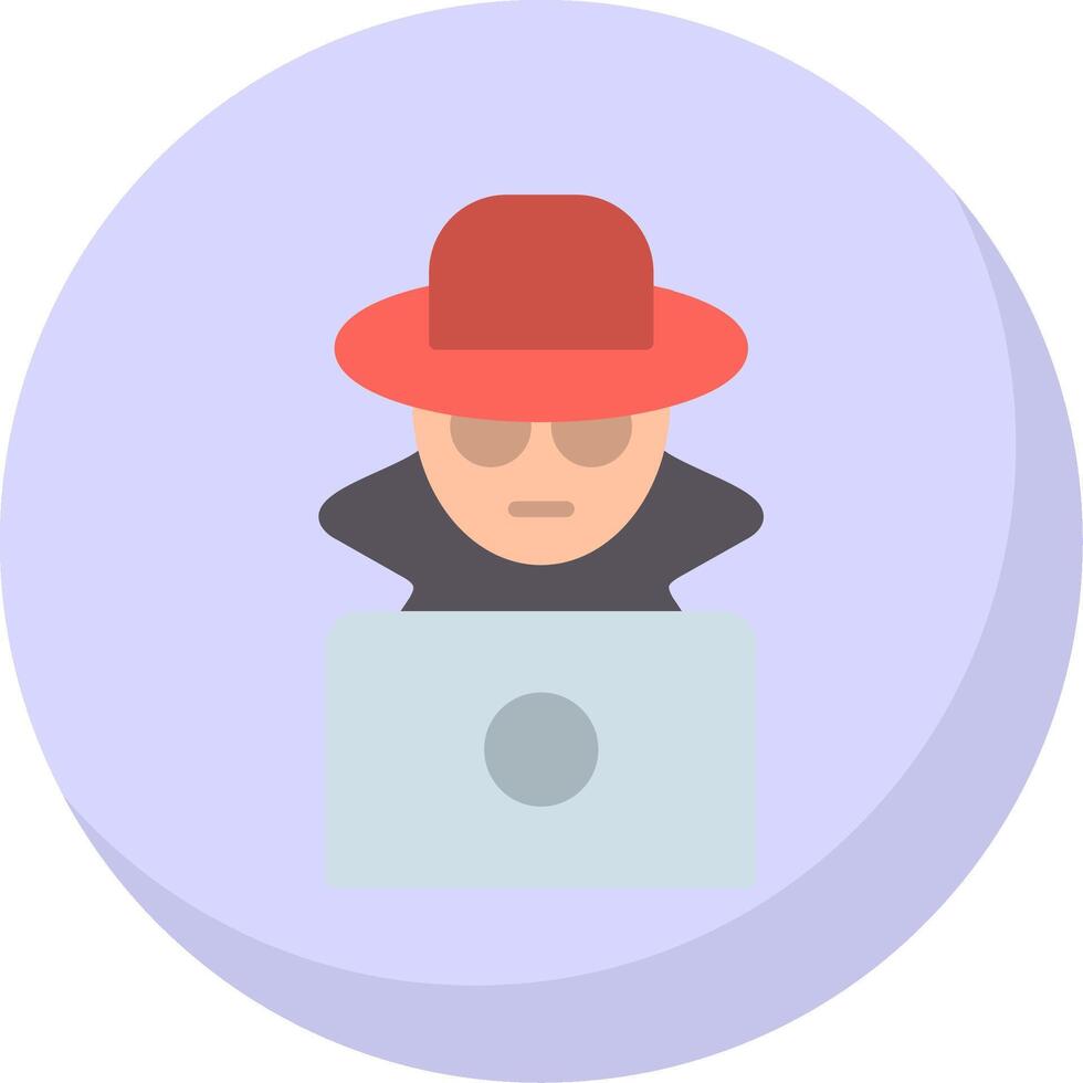 Fraud Flat Bubble Icon vector
