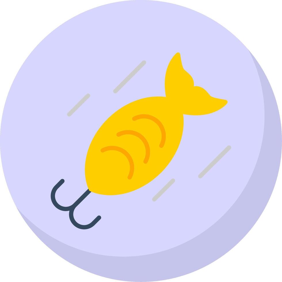 Bait Flat Bubble Icon vector