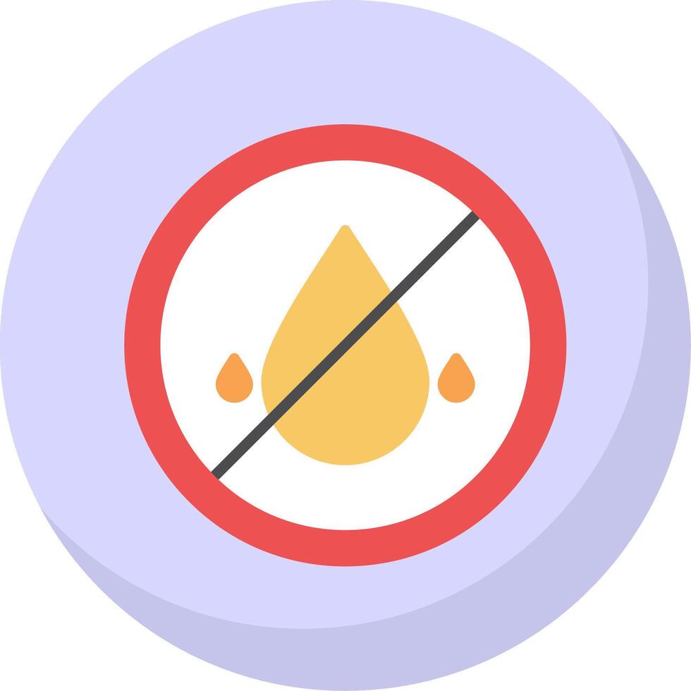 Embargo Flat Bubble Icon vector