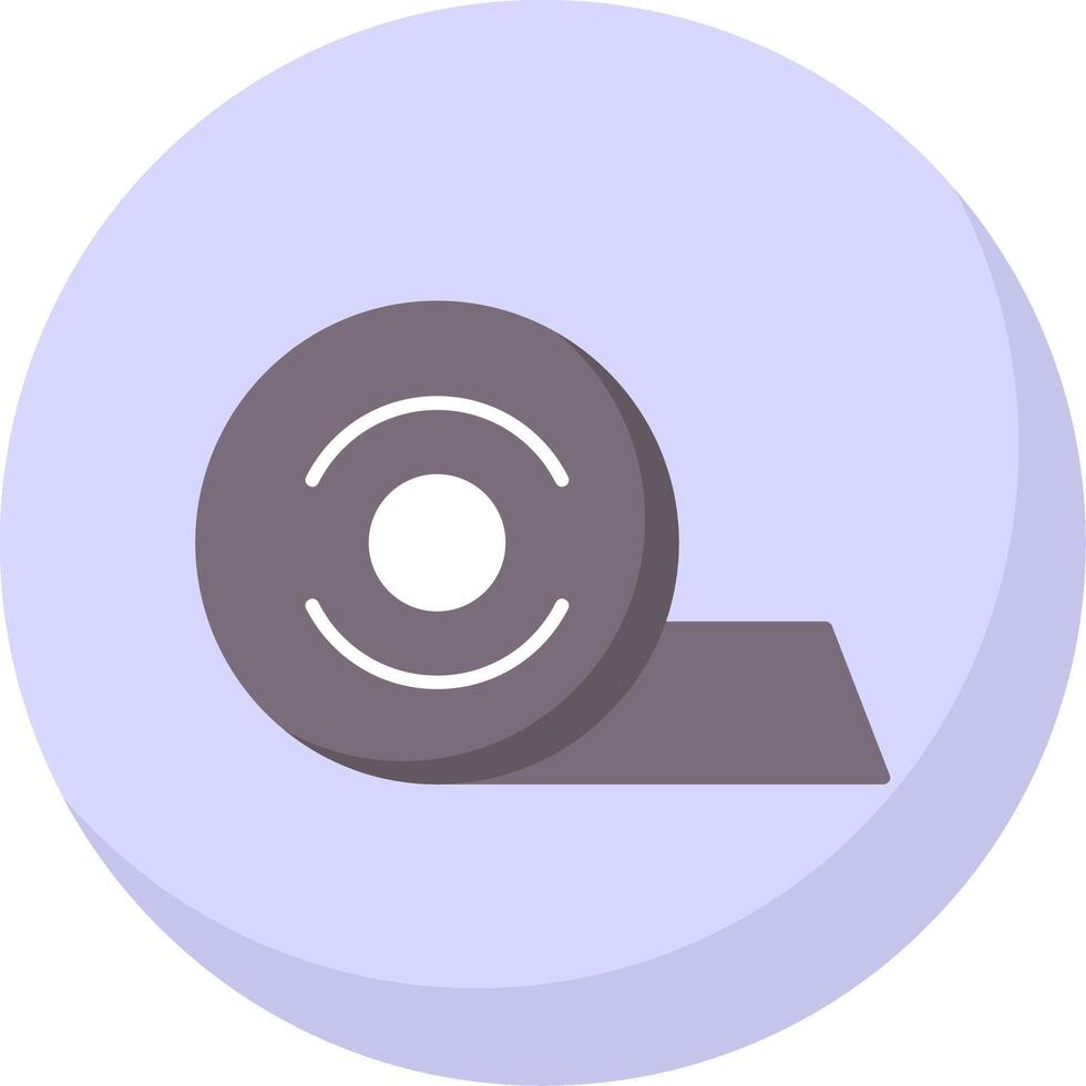 Insulating Tape Flat Bubble Icon vector