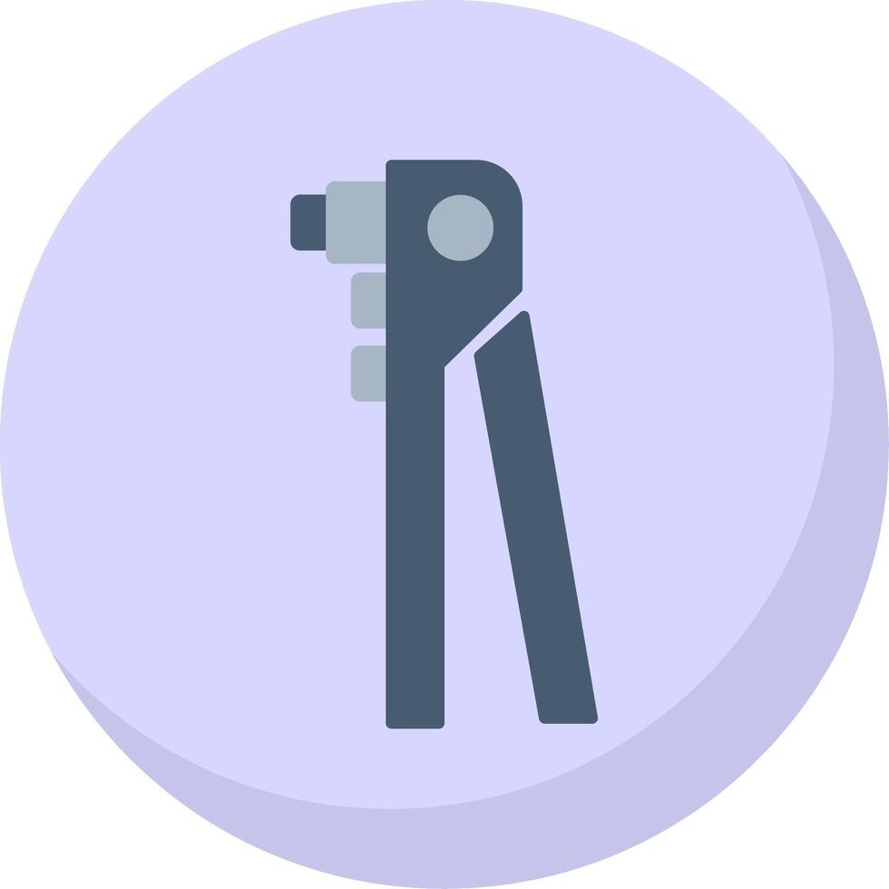 Riveter Flat Bubble Icon vector