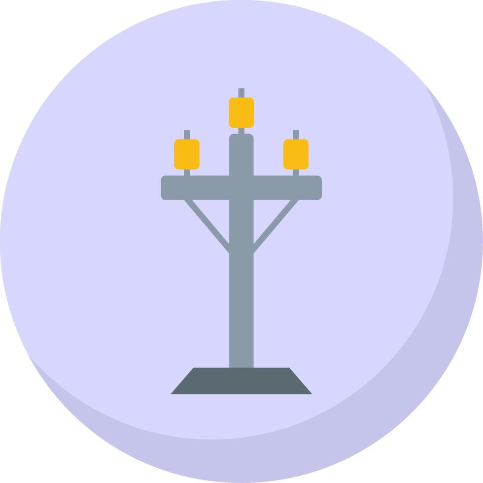 High Voltage Flat Bubble Icon vector