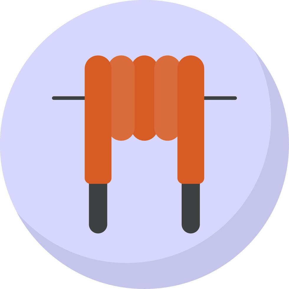 Inductor Flat Bubble Icon vector