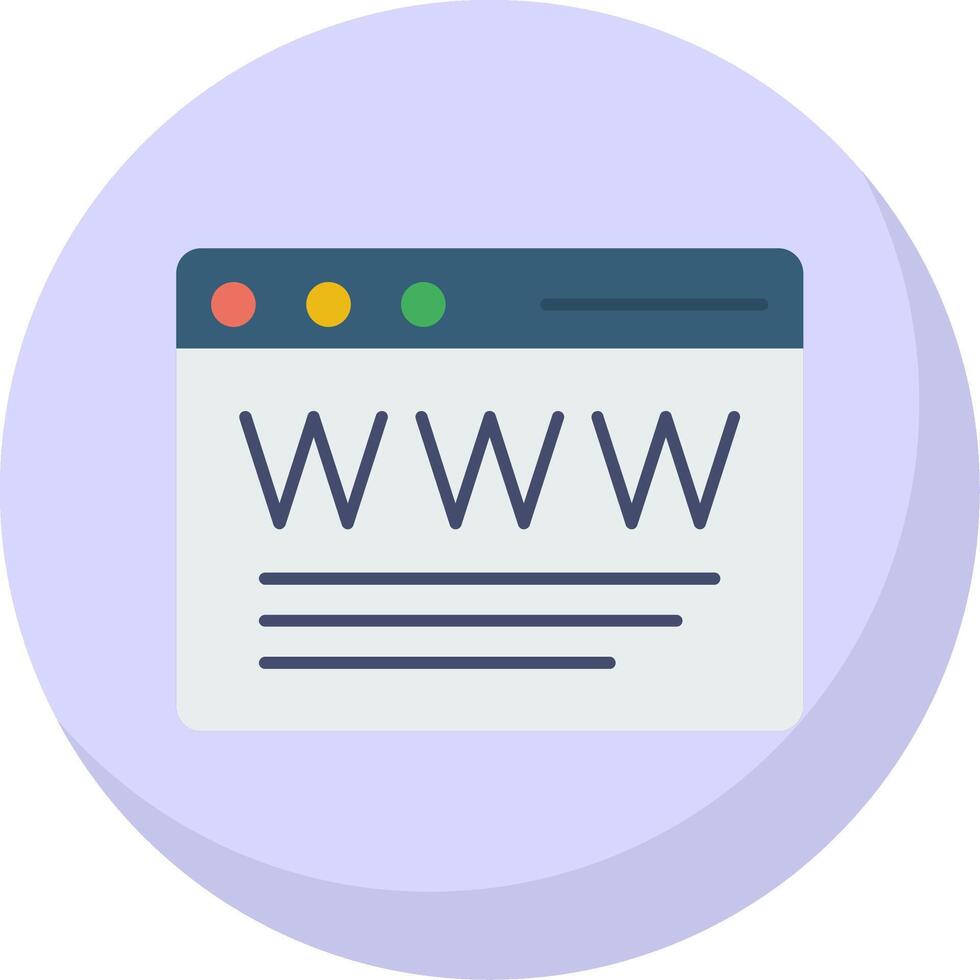 Browser Flat Bubble Icon vector