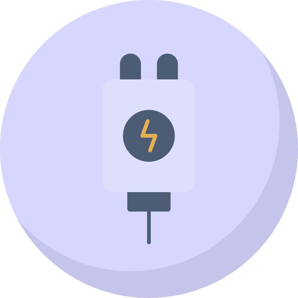 Adapter Flat Bubble Icon vector