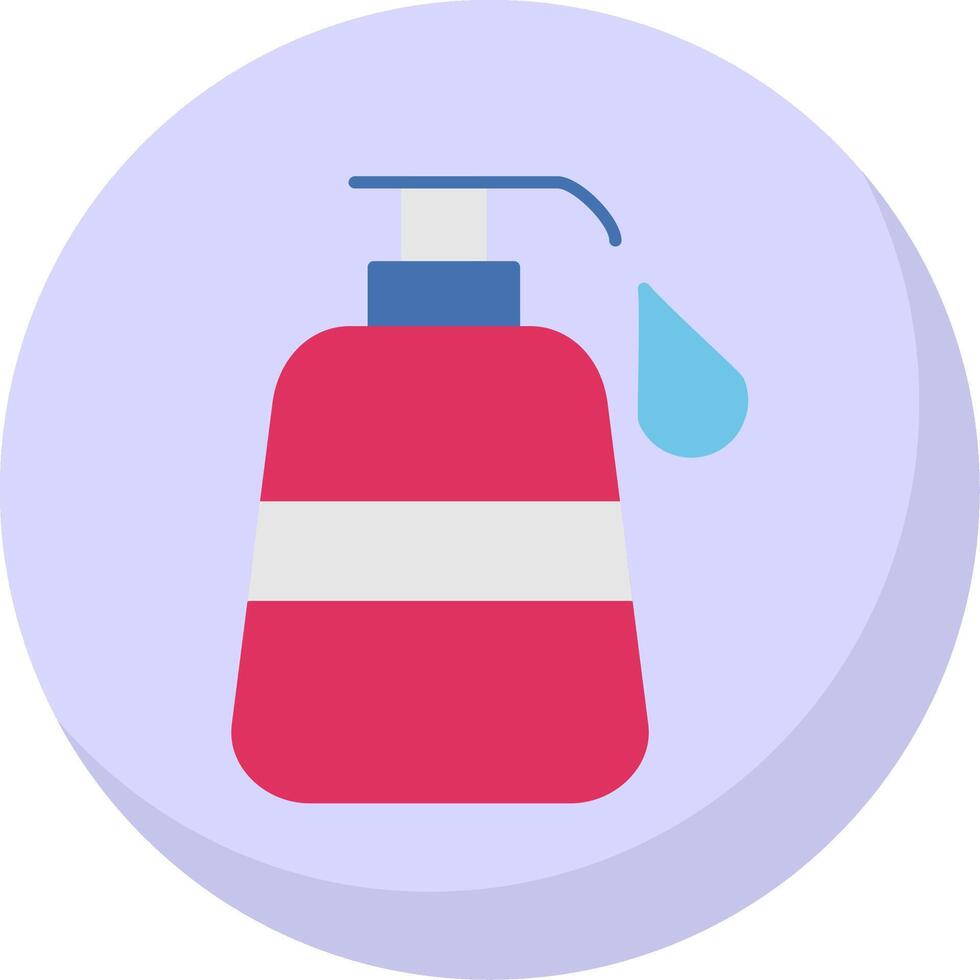 Liquid Soap Flat Bubble Icon vector