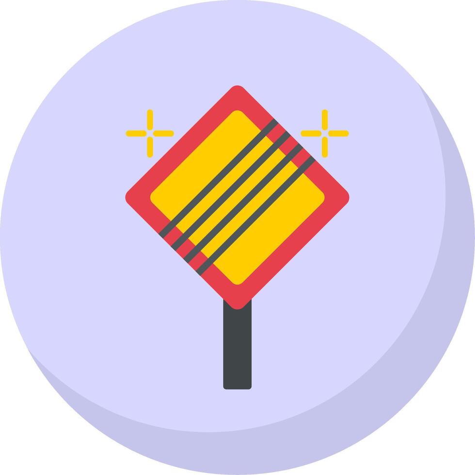 End Of Priority Flat Bubble Icon vector