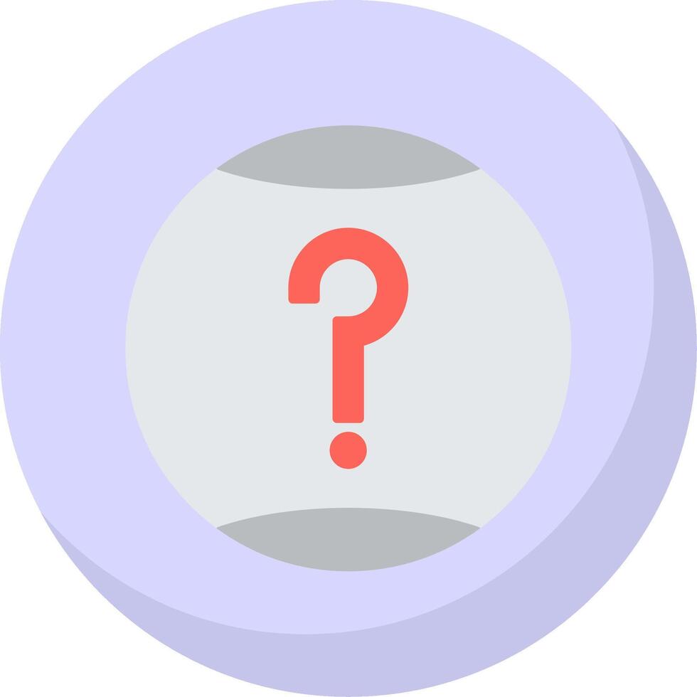 Question Flat Bubble Icon vector