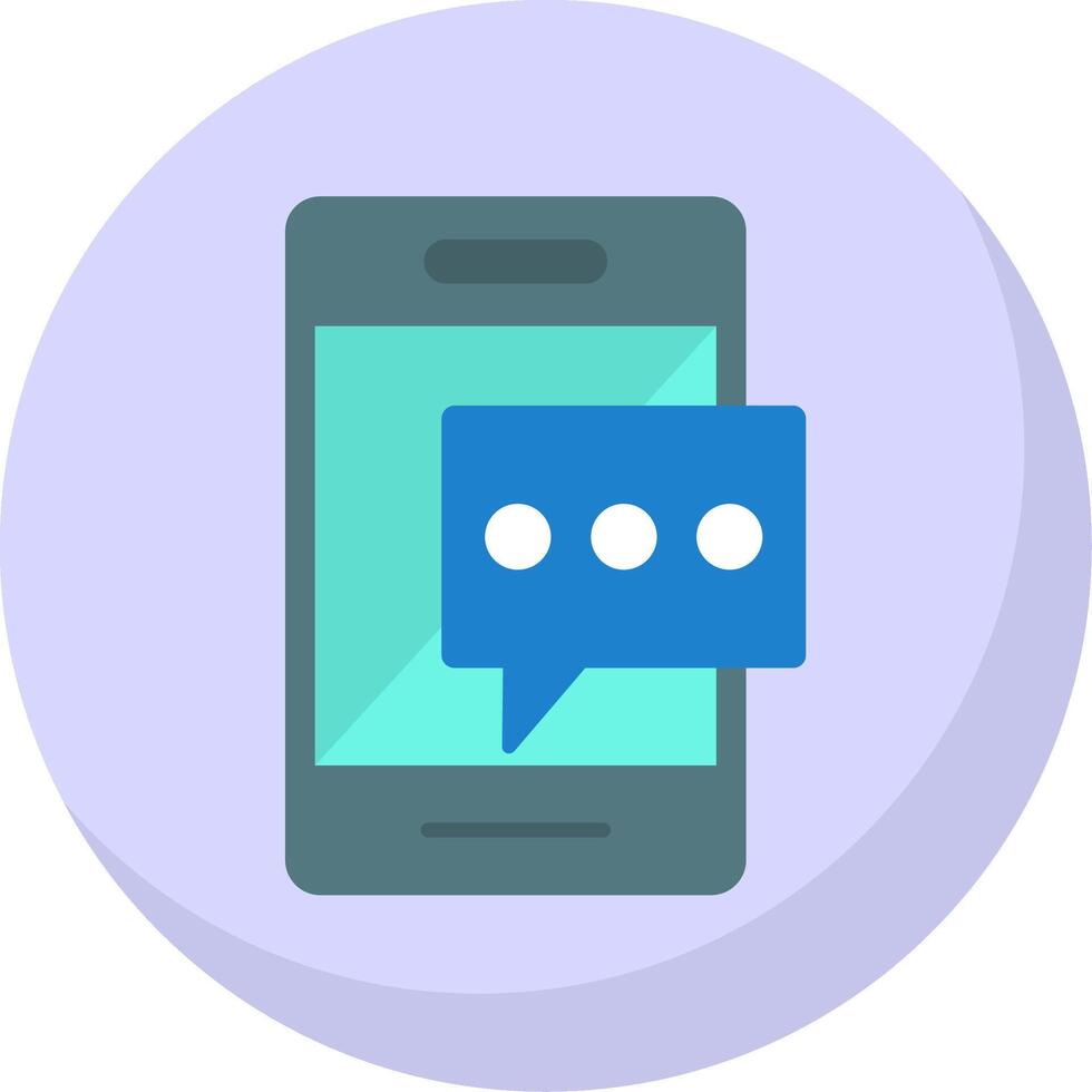 Pop Up Flat Bubble Icon vector