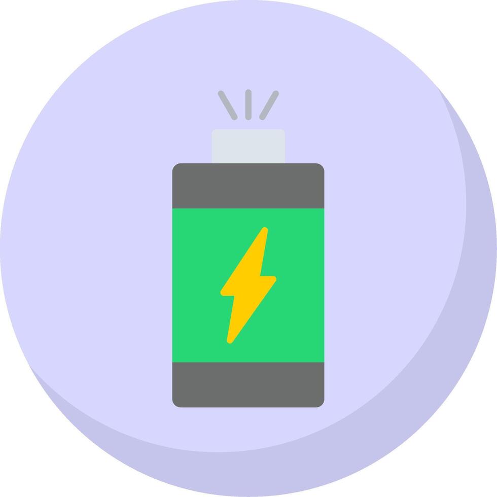 Power Flat Bubble Icon vector