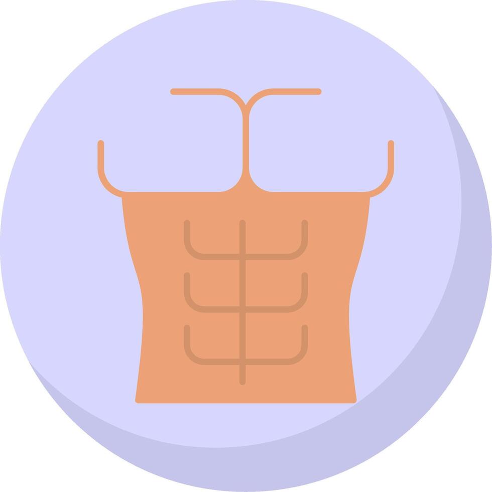 Six Pack Flat Bubble Icon vector