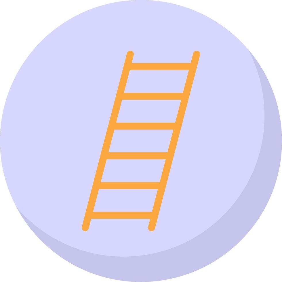 Ladder Flat Bubble Icon vector