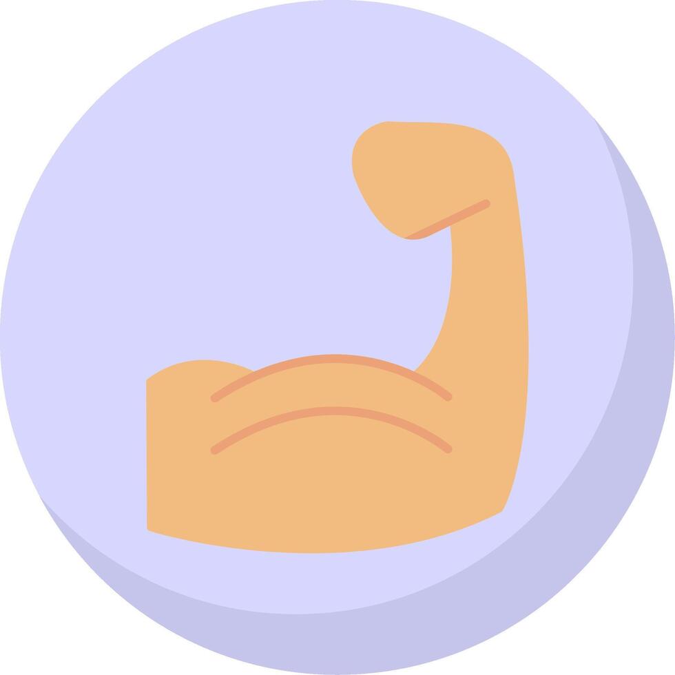 Muscle Flat Bubble Icon vector